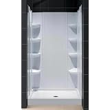 Dreamline Shower Kit. TRIO 36x36 shower tray and backwall combo. Center drain. DL-6172C-00 by DreamLine