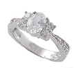 Sterling Silver Oval Cut CZ Ring
