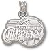 Los Angeles Clippers Solid Sterling Silver Basketball Logo 5/8 Pendant