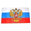 Fahne / Flagge Russland mit Wappen 90 x 150 cm Flaggen