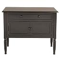 Antique Black 2-Door Buffet