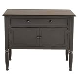Antique Black 2-Door Buffet