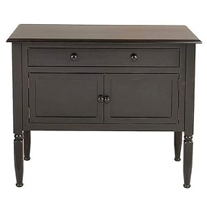 Antique Black 2-Door Buffet by 