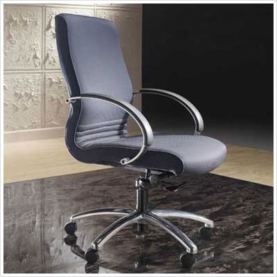 1200 Series Swivel - Upholstered Arms Finish: Windsor Cherry, Fabric: Jameston Vinyl - Antique Blue