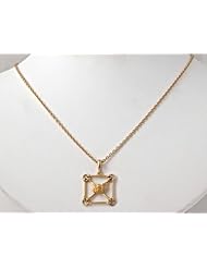 CARRERA Y CARRERA Gold Framed Cherub Necklace