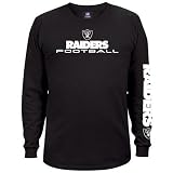 Oakland Raiders Black Team Shine Long Sleeve T-shirt
