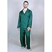Men's Silk Twill Pajamas -- The Rainforest -- 100% Silk Pajamas for Men in British Racing Green