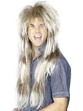 NEW MENS 80s LONG MULLET WIG BLONDE BROWN FANCY DRESS