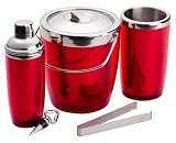 Casa Moda 5-Piece Entertainment Set, Red