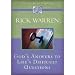 God's Answers to Life's Difficult Questions (Living with Purpose)