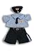 20032-Police Uniform Clothes for 14" - 18" Stuffed Animals and Dolls