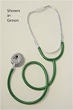 `Dual Head Green Stethoscope 22 Dual head stethoscope * 22 tubing * Simple turn of stem quickly ch
