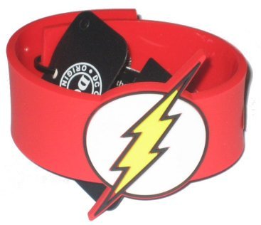  DC Comics The Flash Logo Molded Rubber Wristband 81586