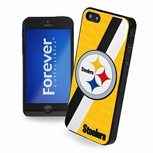 Forever Collectibles Pittsburgh Steelers Team Logo Hard Snap-On Apple iPhone 5 & 5S Case