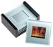 Global Decor Photo Frame Glass Coasters in Wood Stand, Set of 4 Image