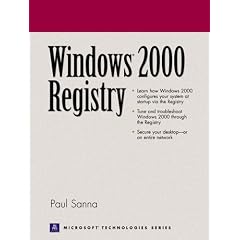 Windows 2000 Registry (Prentice Hall Series on Microsoft Technologies)