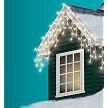 Philips 150ct Icicle Lights Clear - White Wire