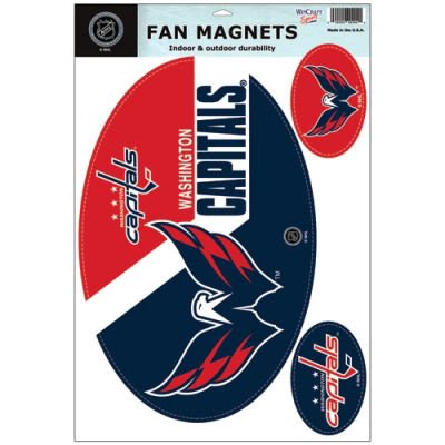 WASHINGTON CAPITALS OFFICIAL LOGO CAR MAGNET SET