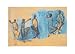 5 Studies of Cambodian Dancers by Auguste Rodin 19.75 x 14.25  Canvas Art