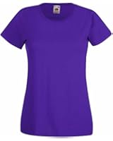 Fruit of the Loom Ladies Fit Valueweight Colours Short Sleeve Cotton T-Shirt