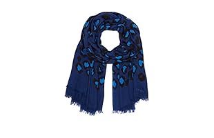 Marc by Marc Jacobs Fular Sasha Leopard (Azul / Turquesa / Caqui)