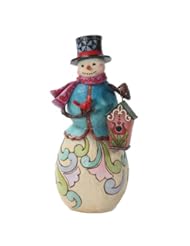 Home: Enesco Jim Shore Heartwood Creek Snowman with Bird Figurine, 9.5-Inch - Enesco Gift