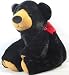 Cute Stuffed Jumbo Plush Cuddly Black Bear That Is Very Soft To Hold (Surface Washable And Tumble Dry) 24"