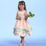 Little Girls Special Occasion Dress PINK SAGE Flower Girl BLOSSOM Wedding 5-10