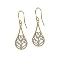 10K Diamond Cut Cast Drop Earring