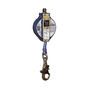 DBI/Sala 3103108 Ultra-Lok 11-Feet Self Retracting Web Lifeline with Self Locking Swivel Snap Hook, Blue