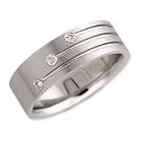 0.1 CT DIAMOND MENS WEDDING RING BAND
