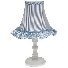 Lil' Star Blue Gingham Lamp Base With Shade