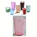 Carlisle 9-1/2 oz Crystalon Stack All Ribbed Texture Break-Resistant SAN Dishwasher Safe Tumbler / Color: Rose / Quantity: One Dozen (12)