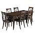 Hepworth Extending Dining Table 6 Cross Back Chairs Set