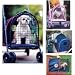 Sport Stoller-For Your Pet-Blue (Blue) (38H x 22L x 12W)