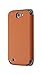 Anymode Faux Leather Frame Diary Folio Cover Case for Samsung Galaxy Note 2 (Orange)