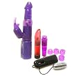 Tantrica Purple Jelly Crystals Love Pump Rabbit Vibrator Adult Sex Toy Kit