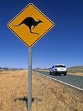 Road Sign, Western Australia, Australia Stretched Canvas Poster Print by Doug Pearson, 30x40