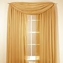 Elegance Sheer Voile 216 Inch Scarf- Gold