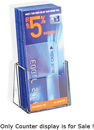 Count of 25 Trifold Size Single Brochure & Literature Tabletop Displays Holder