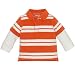 faux-layered striped polo