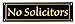 No Solicitors Sign - Classy Look, Durable Steel, Gloss Black (Other Colors Available)