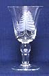 Individually Hand Etched Spruce Tree Water Glass 7" Set / 4