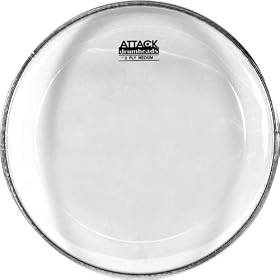 Attack 2-Ply Medium Clear Drumhead, 12 by 