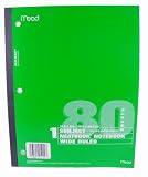 Mead(R) Wireless Neatbook(R), 1 Subject, Wide Ruled, 8in. x 10 1/2in., 80 Pages