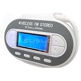 TeckNet FM12 205 Channels Portable Stereo MP3 FM Transmitter With 2 X DeliPow 1000mAH Ni-Mh Rechargeable Batteries