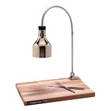 Flex Arm Infra Warmer with Carving Station and Polished Nickel Finish