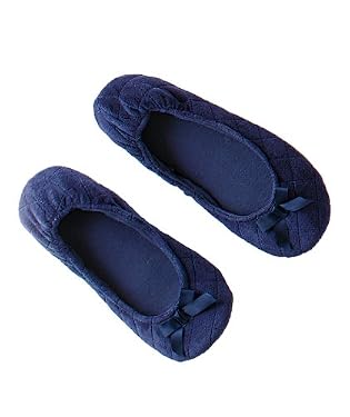 Maternity Ballerina Slippers - Navy