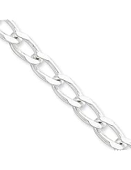6.8mm, Sterling Silver, Open Link Chain, 16 inch