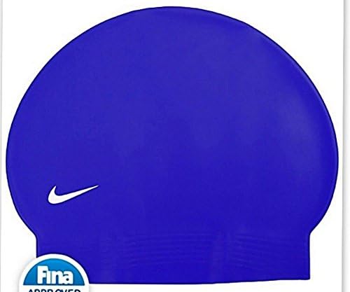 Nike Latex Swim Cap - Unisex - One Size Fits All Adults - Royal